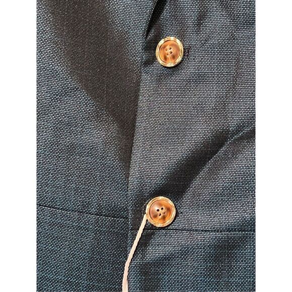 Kowaun Keenly Asian NWT Men's Pride Sports Coat, Blazer Jacket Iridescent Blue - Picture 2 of 8